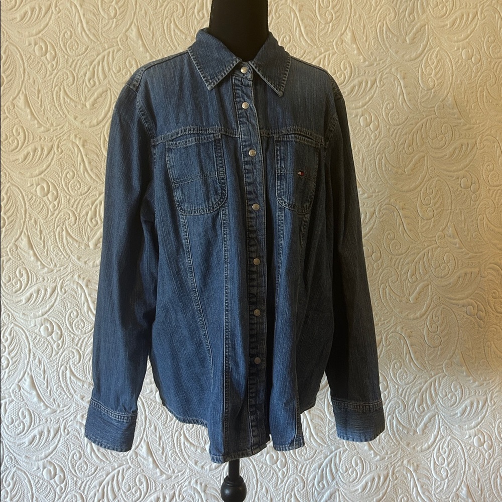 Tommy Hilfiger Classic Blue Denim Shirt